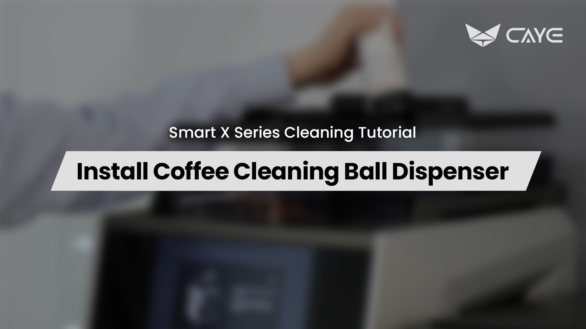 Install Coffee Cleaning Ball Dispenser