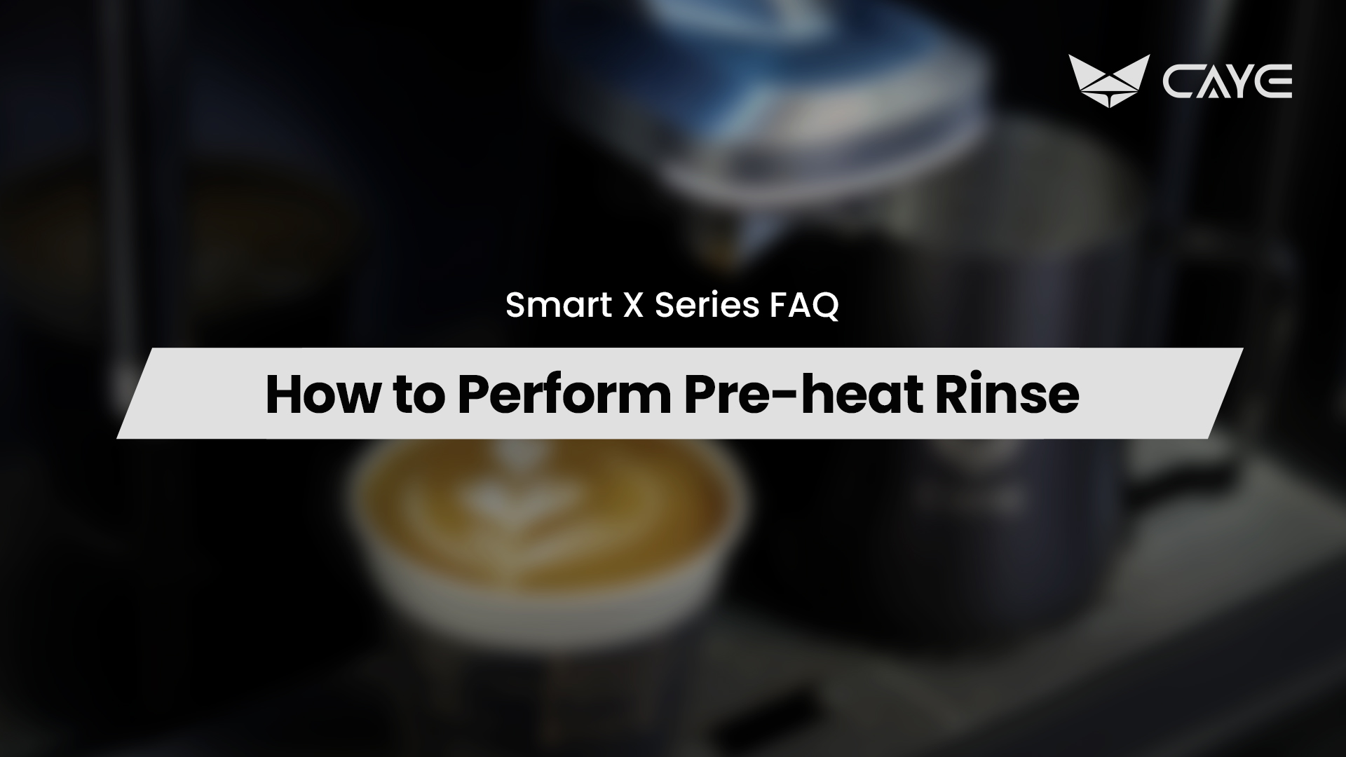 How to Perform Pre-heat Rinse